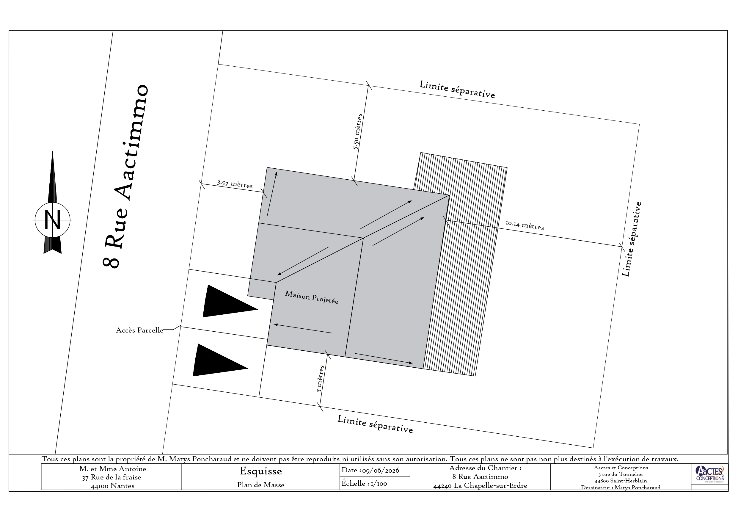 Plan masse Maison Antoine